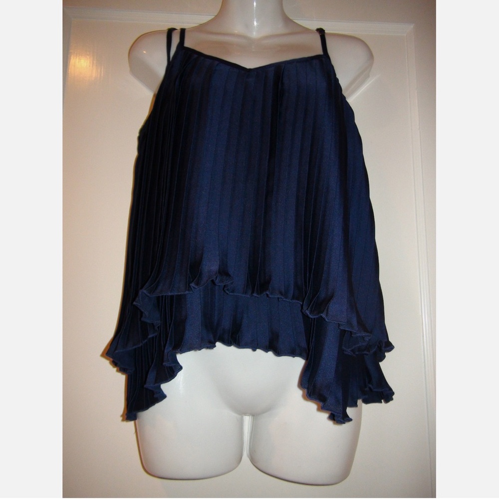 PJK Patterson J Kincaid Ono Pleated Hi-Low Tank Top